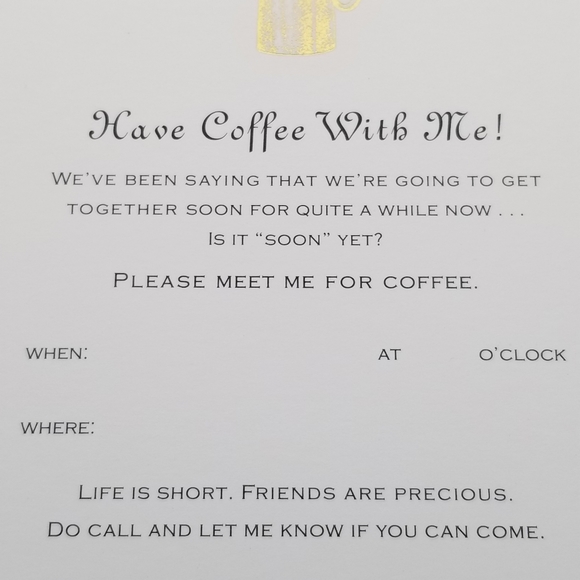 HAVE COFFEE WITH ME! Invitations by Studio Z - Picture 4 of 4